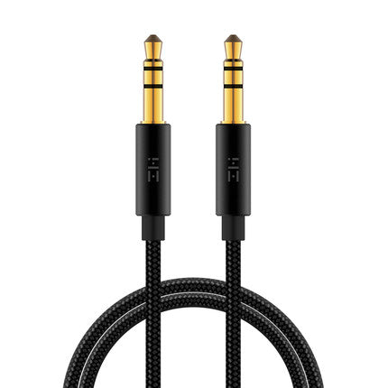 3.5mm Male to 3.5mm Male Stereo Audio Aux Cable - 3.3 Ft (1 m), Gold Plated, Braided Sleeve