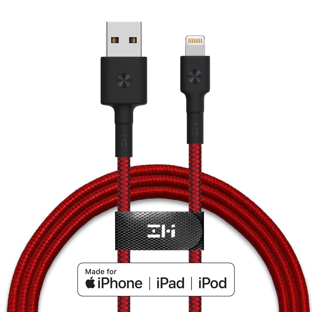 MFi Certified Premium Lightning to USB Cable, PP Braided Sleeve for iPhone, iPad