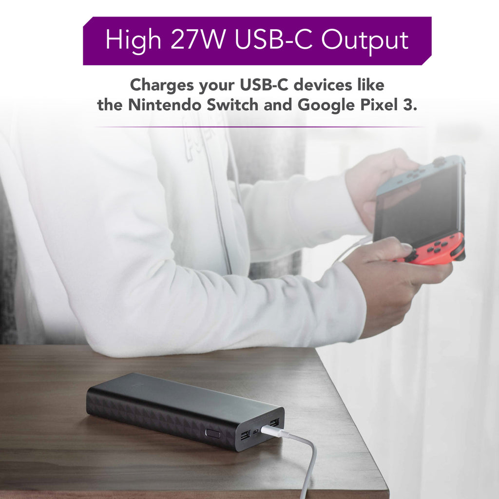 PowerPack Aura 20K - 20000 mAh USB-C PD Power Bank (27W)